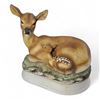 Image 1 : Large Deer & Fawn Decanter Music Box - Aprox 9" tall - Has Some Contents