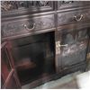 Image 2 : Chinese Qing-Style Carved Hardwood Cabinet, Approx. H78.5" x W40" x D15.5"