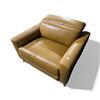 Image 2 : Valencia Elodie Leather Recliner Chair - Cognac - RV: $2213 CAD (New - Display) - Approx. W46" x H39