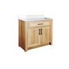Image 1 : Home Decorators Collection Farley 36" Vanity - VR: $598 CAD - with Natural Wood Finish (1001581524)