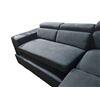 Image 5 : Modular Sectional Sofa Bed - Pull-Out Design with Chaise and Storage Ottoman - Dark Gray - As Is