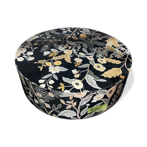 NACH Round Coffee Table - Floral Pattern - Approx. H16  x Dia. 31 