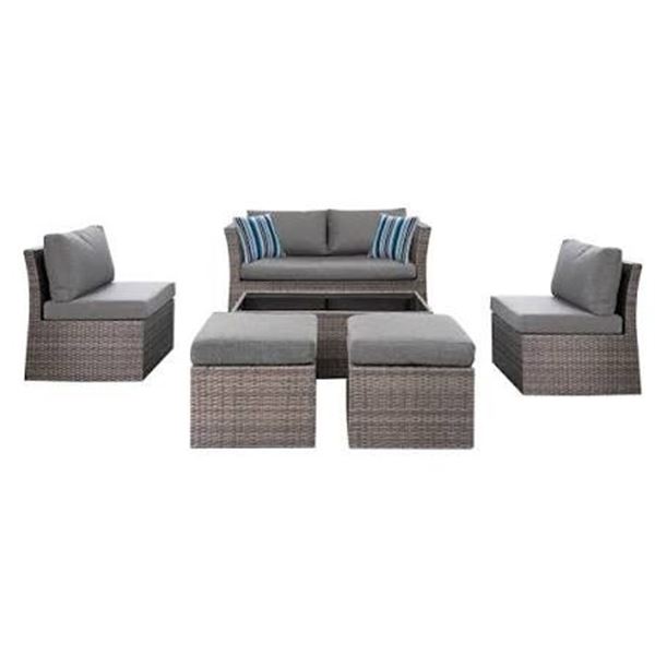 STYLEWELL Napa II 6-Piece Woven Chat Set - Gray - RV: $659 CAD (10011890456) - New in Box