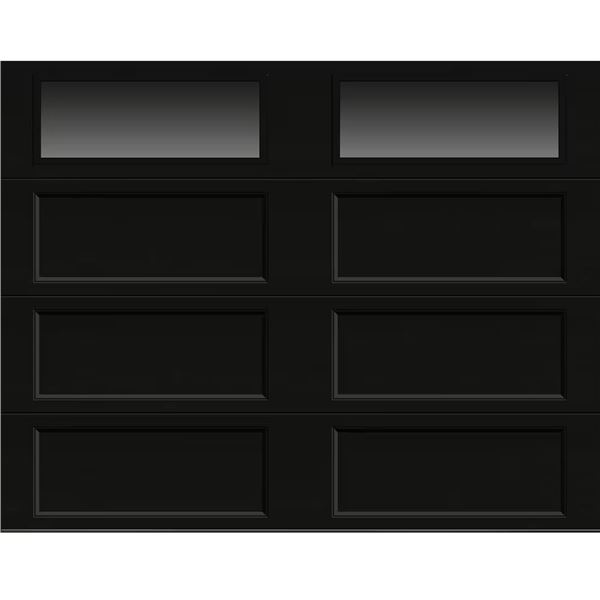 Clopay Bridgeport Steel 8 ft. x 7 ft. Black Garage Door - RV: $1197 CAD (Model:BR4EV - New in Box)