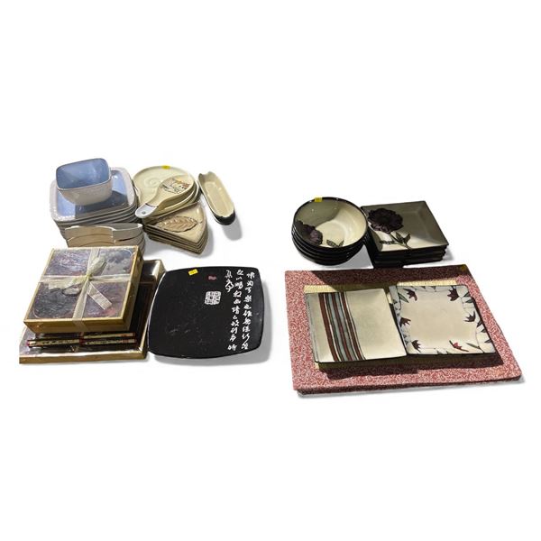 38 Pcs Assorted Ceramic and Porcelain Dishware - Various Styles