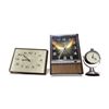 Image 1 : 4 Midâ€‘Century Modern Clocks, including Bulova Transistor and General Electric Wa