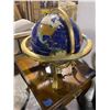 Image 4 : Blue Lapis World Globe with 4 leg Gold Stand
