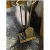 Image 2 : Vintage Brass Fireplace Tool Set with Stand