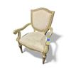 Image 1 : Vintage Accent Chair with Beige Upholstery