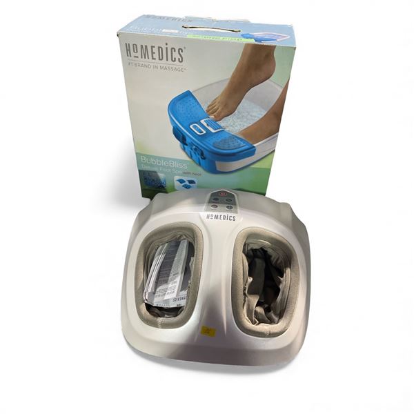 HoMedics Shiatsu Air 2.0 Foot Massager (FMS-351H) and Bubble Bliss Deluxe Foot Spa