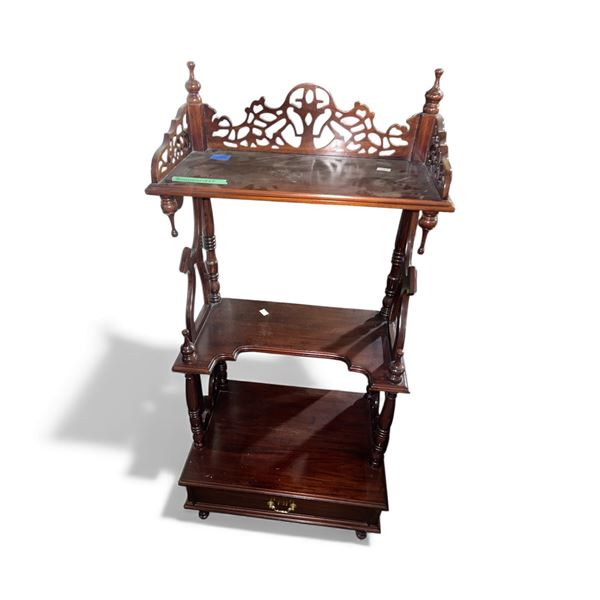 Victorian Style Etagere Cabinet - Approx. H55" x W25" x D11"