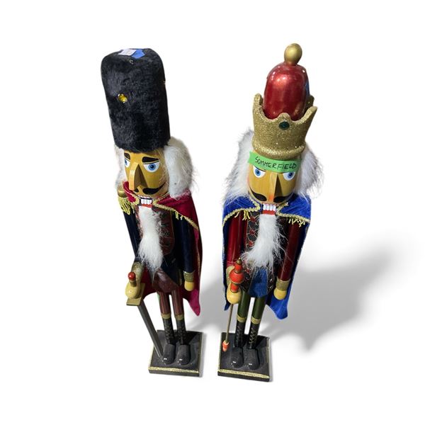 Set of 2 Standing Nutcracker Soldiers, 40  Tall Each