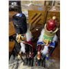 Image 2 : Set of 2 Standing Nutcracker Soldiers, 40" Tall Each
