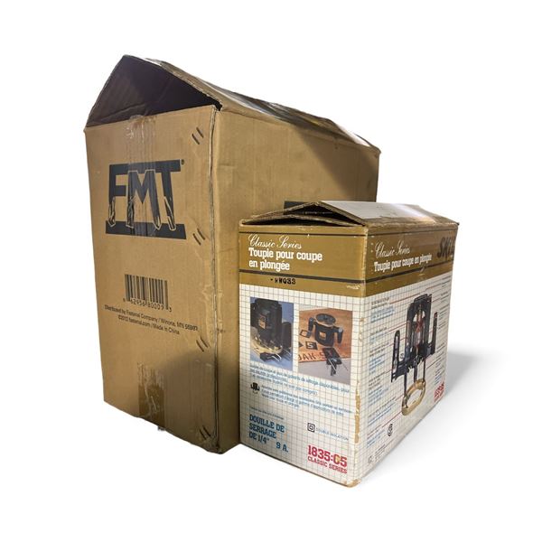 FMT Universal Hand Tapper with 9 Adaptor Dies and Skil Classic 1/4 Collet 9 AMP Plunge Router (Model