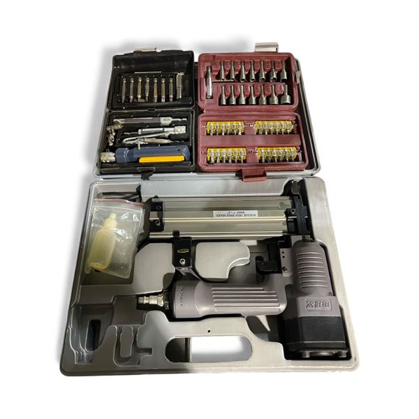 BEX N1850S 18GA Brad Nailer with 2 Screwdriver Bit and Socket Sets