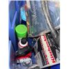 Image 3 : Bin of Assorted Accessories - Includes Extension Cords, Car Wash and Wax Products