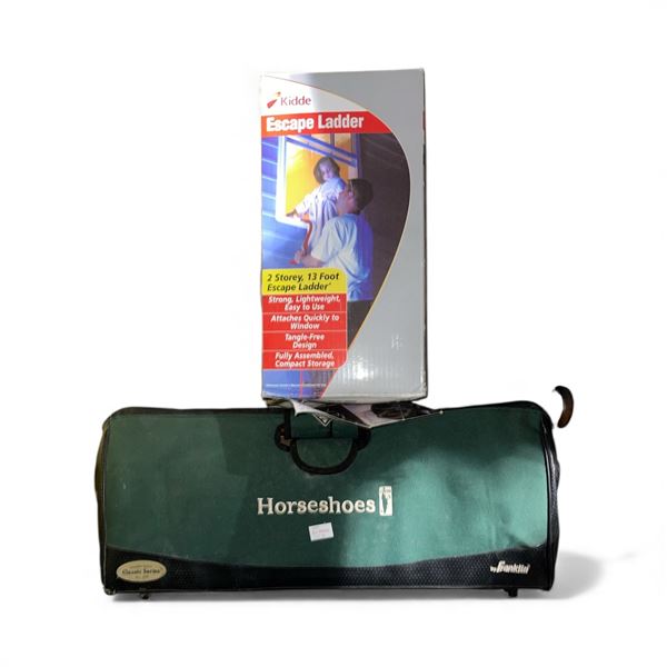 Franklin Horseshoe Set and Kidde 2-Storey Emergency Escape Ladder