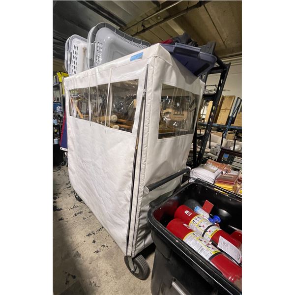 Large Rolling Storage Cart with 15+ Director's Chairs (Various Styles), includes Rogue Film Supplies