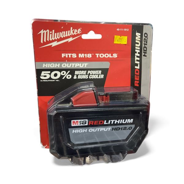 New Milwaukee M18 REDLITHIUM High Output HD12.0 Battery Pack - RV: $398 CAD (Model: 48-11-1812)
