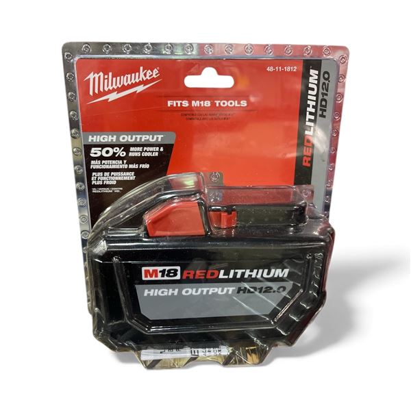 New Milwaukee M18 REDLITHIUM High Output HD12.0 Battery Pack - RV: $398 CAD (Model: 48-11-1812)