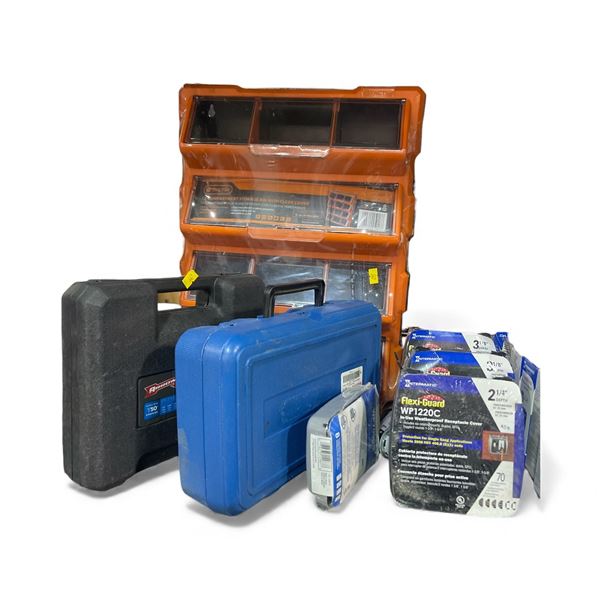 Tactix Compartment Storage Bin, WESTWARD Diameter Indicator and Base (Model: 2YNE1), 3 Intermatic WP