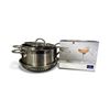 Image 1 : 4 Stainless Steel Cookware and Villeroy & Boch Champagne Coup Set