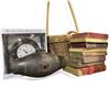 Image 1 : 11 Pcs Decor Items Includes Vintage Books, Wicker Basket, and More