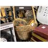 Image 4 : 11 Pcs Decor Items Includes Vintage Books, Wicker Basket, and More