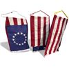 Image 1 : Group of 3 Annin American Flags