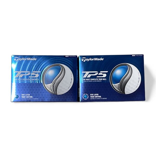 Brand New - 2 Boxes TaylorMade TP5 Golf Balls RV: $120 CAD
