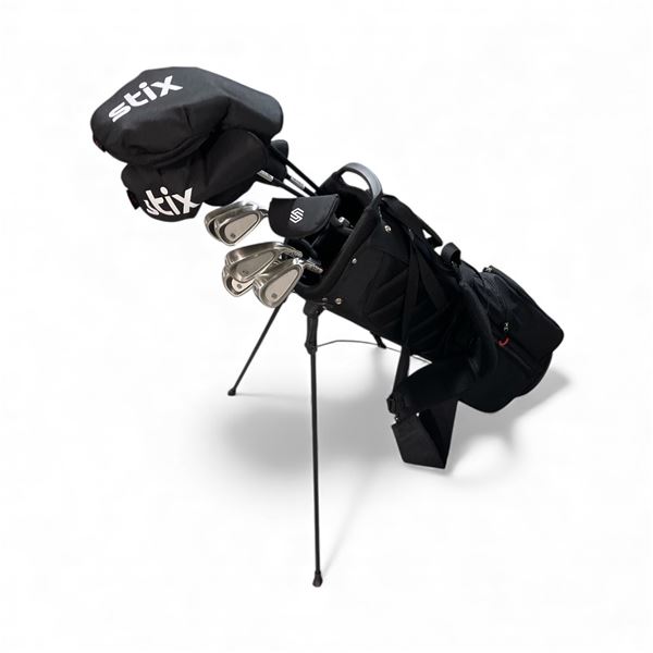 New Stix 10-piece Golf Club Set with Bag - RV: $990 CAD (PL01-SET10B-LRS-SLV-SC)