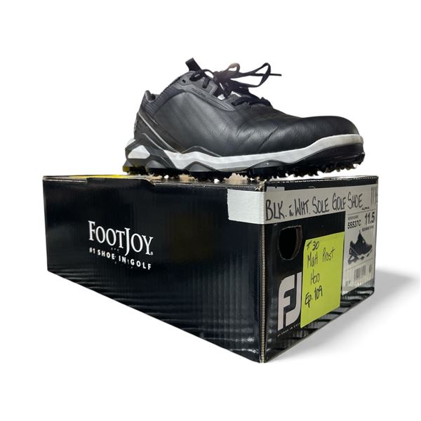 FootJoy Alpha Men's Black with White Sole Golf Shoes - Size 11.5