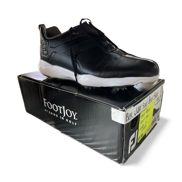 FootJoy Men's Golf Shoes - Black with White Sole - Size 11.5