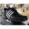 Image 2 : Adidas Tour360 24 Men's Golf Shoes - Black with White Trim - Size 9.5