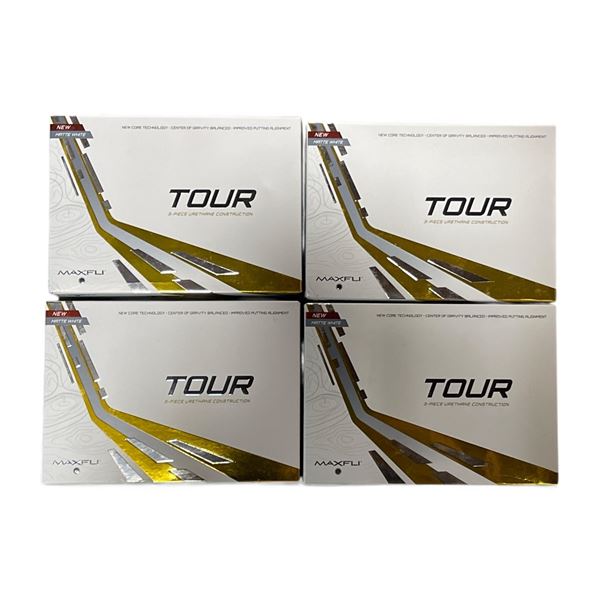 Brand New - 4 Boxes Maxfli Tour Golf Balls (Matte White) - RV: $200 CAD