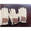 Image 3 : 5 Pcs New Modest Vintage Player - Heritage Leather Golf Gloves - Cream/Brown (Left Hand)