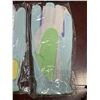 Image 2 : 4 Pcs New Modest Vintage Player - Pastel Cabretta Leather Golf Gloves - Blue (Left Hand - Size M)
