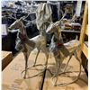 Image 2 : 3 boxes (12 Pcs) Reindeer Standing H19" White Metal w/silver Foil (Christmas Forever - XM-MD3070)