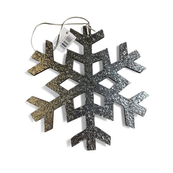 2 Boxes (160 Pcs) Snowflake Hanging Silver 10" (Christmas Forever - XM-MS5460)