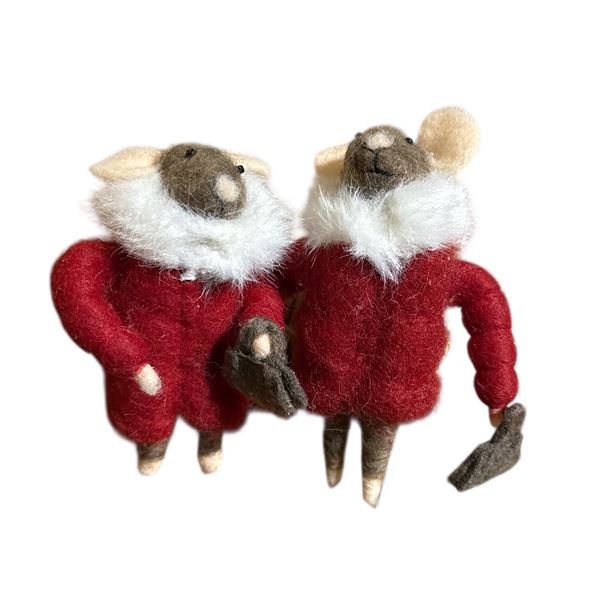 2 Boxes (24 Pcs) 5" Santa Mouse Ornament (Christmas Forever - XM-KE1477)