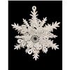 Image 3 : 5 Boxes ( 60 Pcs) Orn White Snowflake 5.25" w/Jewel & GLTR (Christmas Forever - XM-)