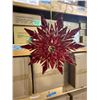 Image 4 : 48 Pcs Orn Red/Clear 4.5" Snowflake (Christmas Forever - XM-MR1518)