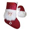 Image 1 : 30 Pcs Santa Hat 5x8" and Stocking H19" (Christmas Forever - XM-HS5827/XM-KE1435)