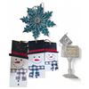 Image 1 : 96 Pcs Assorted Ornament Includes "Letter to Santa", Blue 5" Snowflake, Wooden Snowman 6.6" (Christm