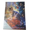 Image 1 : 12 Pcs Canvas 12x15" Light Up Cat - 3 Pc Led (Christmas Forever - XM-JD1616)