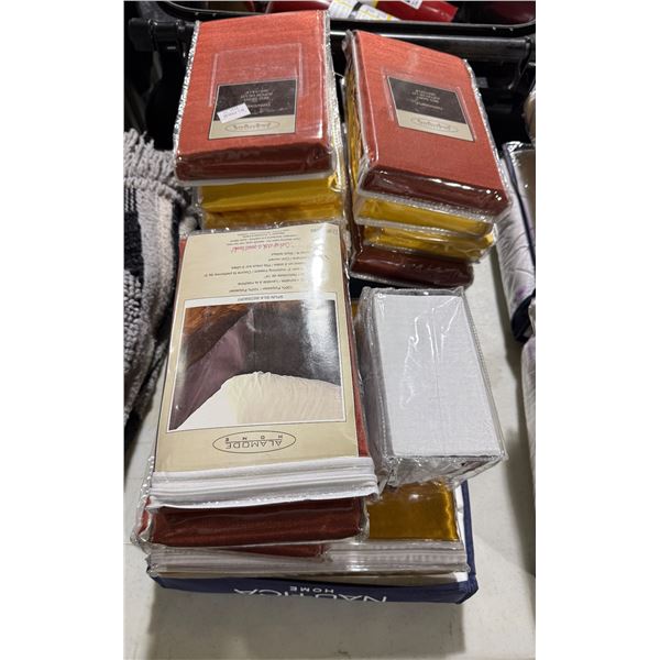 15 Pcs Assorted Bedding Items: Bed Skirts, Bed Sheet Sets (Various Sizes)