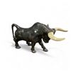Image 1 : Bull Sculpture with Ivory-Colored Horns