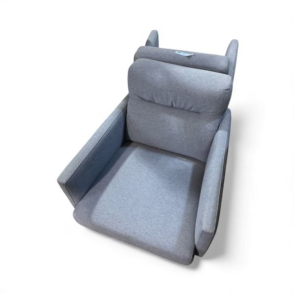 Pair of Modern Blue Fabric Armchairs
