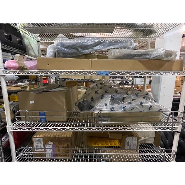 3 Shelves Auto Parts Assortment - Control Arms, Trim & Hardware