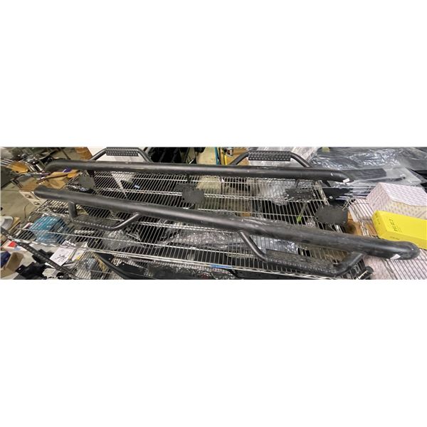 Group of 2 Black Steel Truck Side Steps